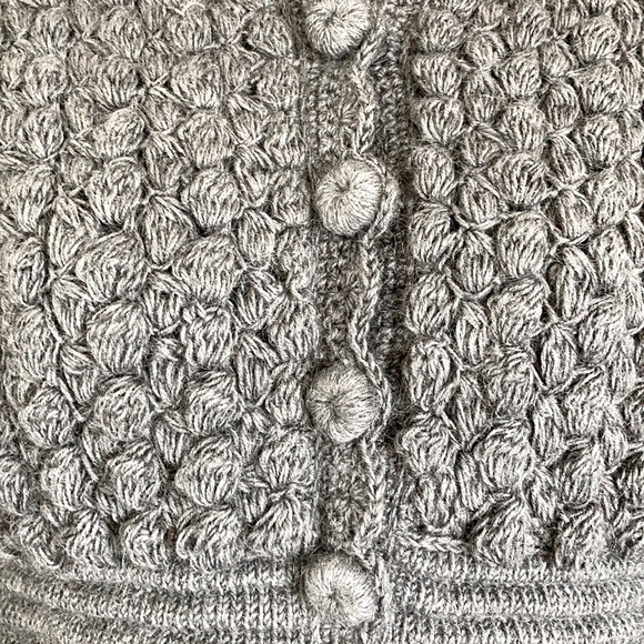 Escada 34 U.S. S Wool Mohair Gray Sweater Jacket - Picture 5 of 11